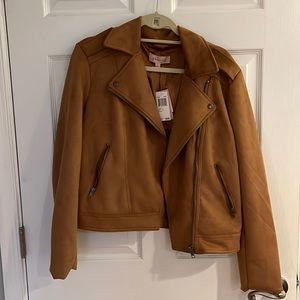 NWT Philosophy biker jacket in cognac